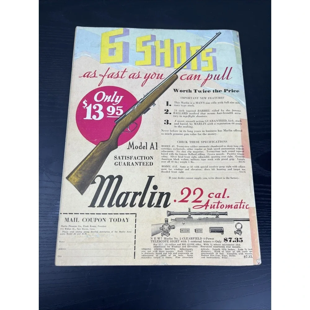 Hunter Trader Trapper‎ May 1937 Vintage Hunting Trapping Magazine